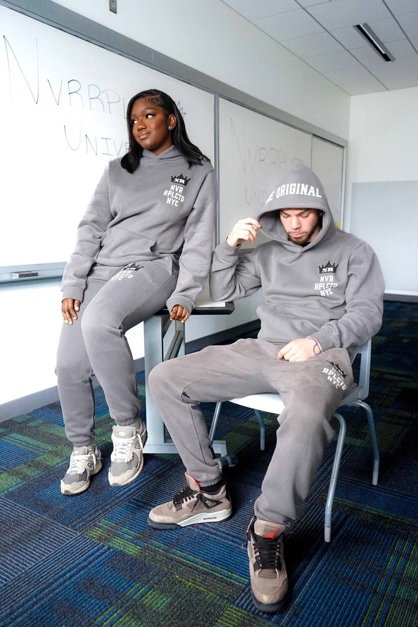 "BE ORIGINAL" Gray Sweatsuit