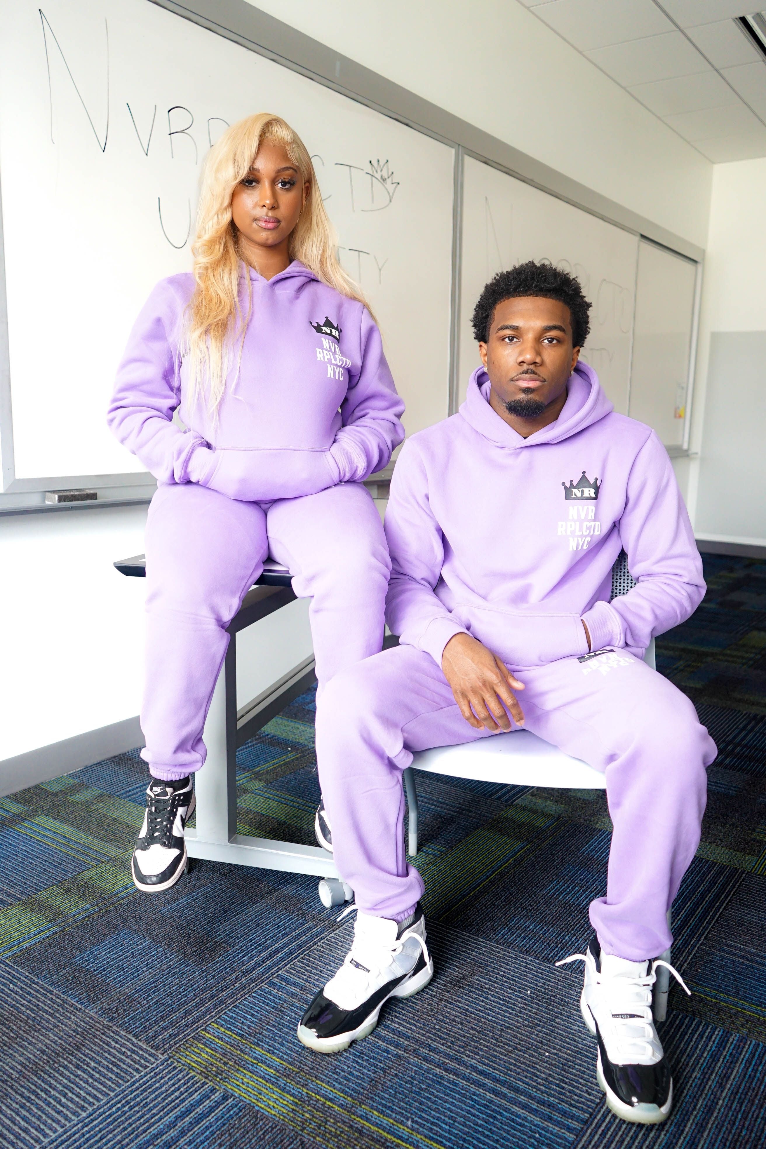 Lavender sweatsuit on sale