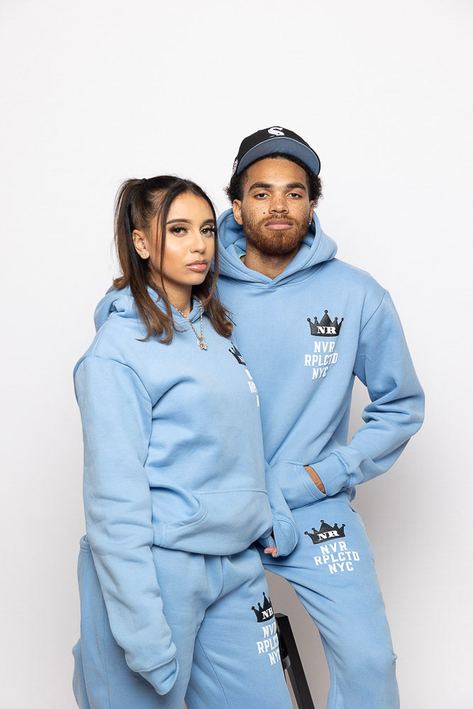 “BE ORIGINAL” Sky Blue Sweatsuit