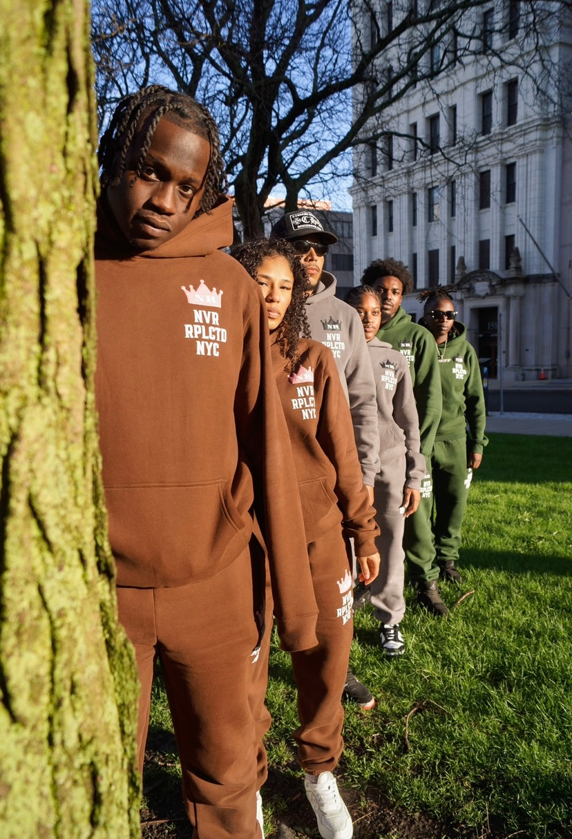 "BE ORIGINAL" Brown Sweatsuit