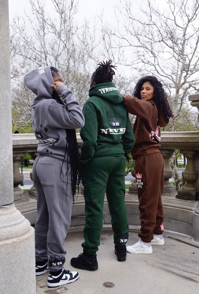 "BE ORIGINAL" Brown Sweatsuit